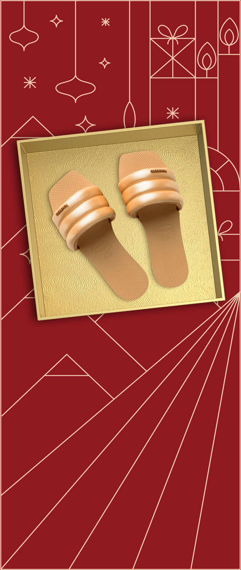 you milan metallic havaianas flip flops in gift box